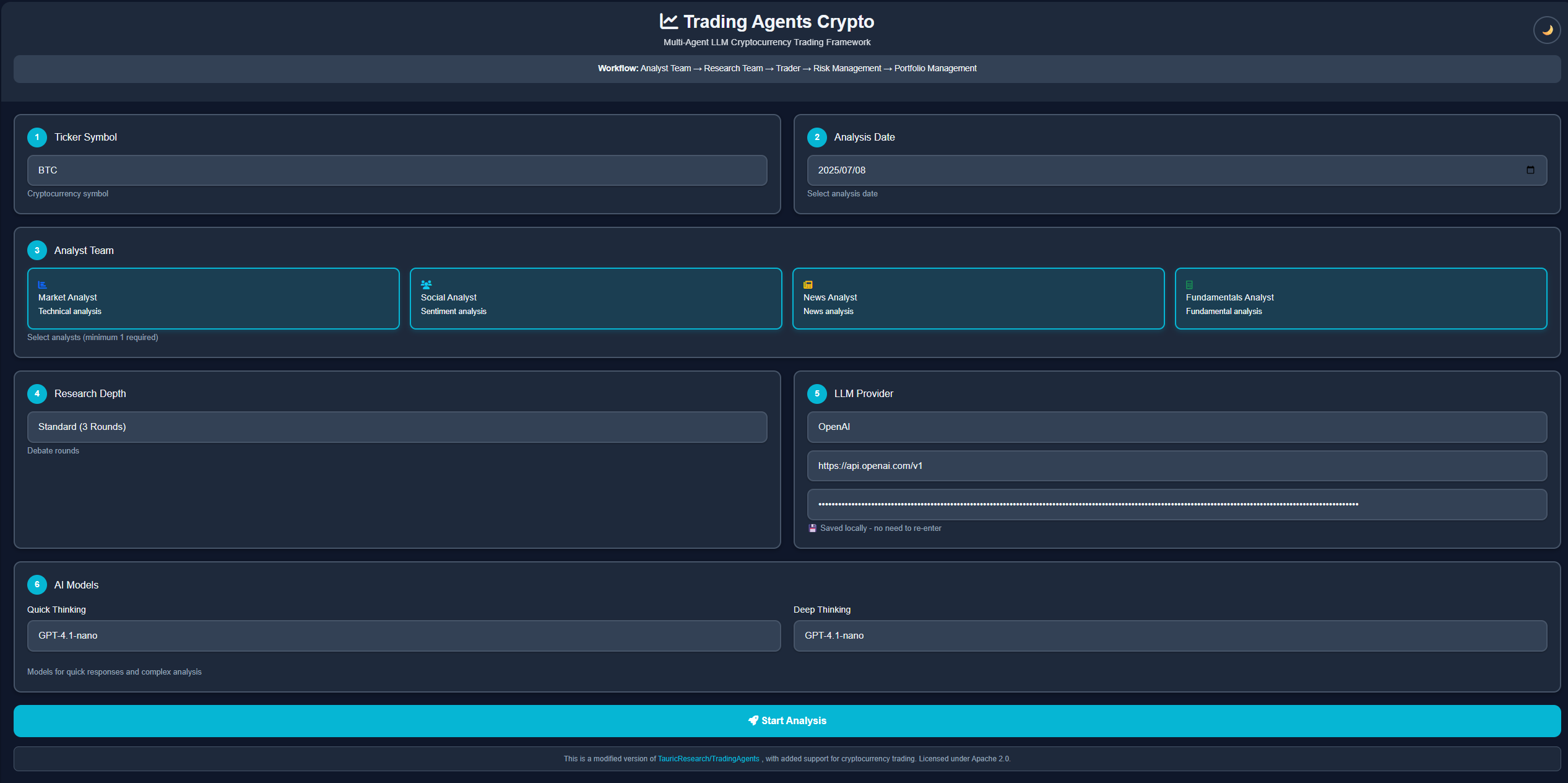 Dark Mode Homepage