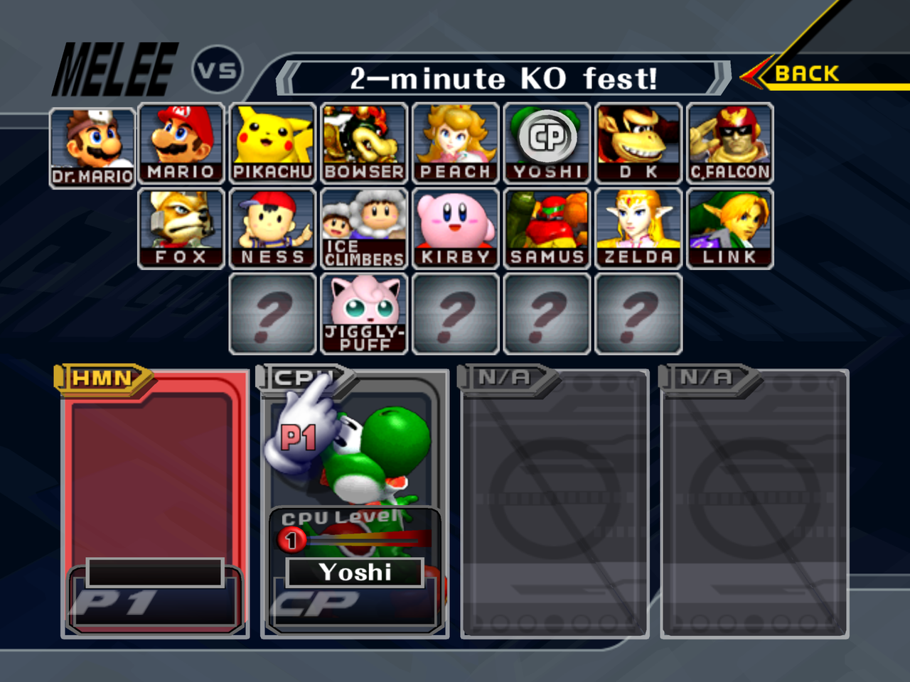 Character select