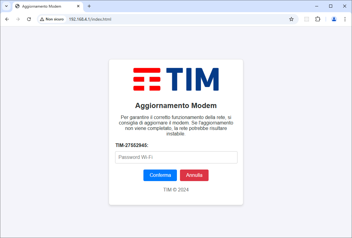 Phishing Page Example