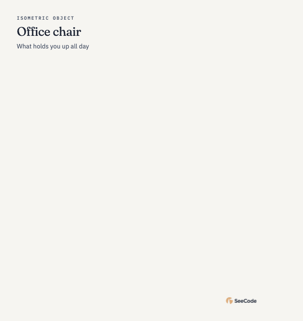 Isometric object, animated