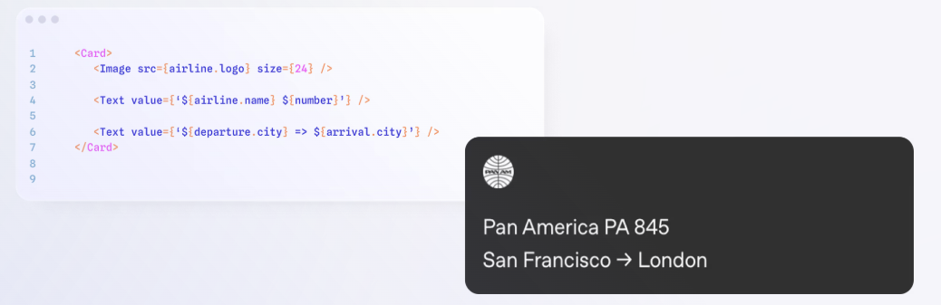 Open-JSON-UI example