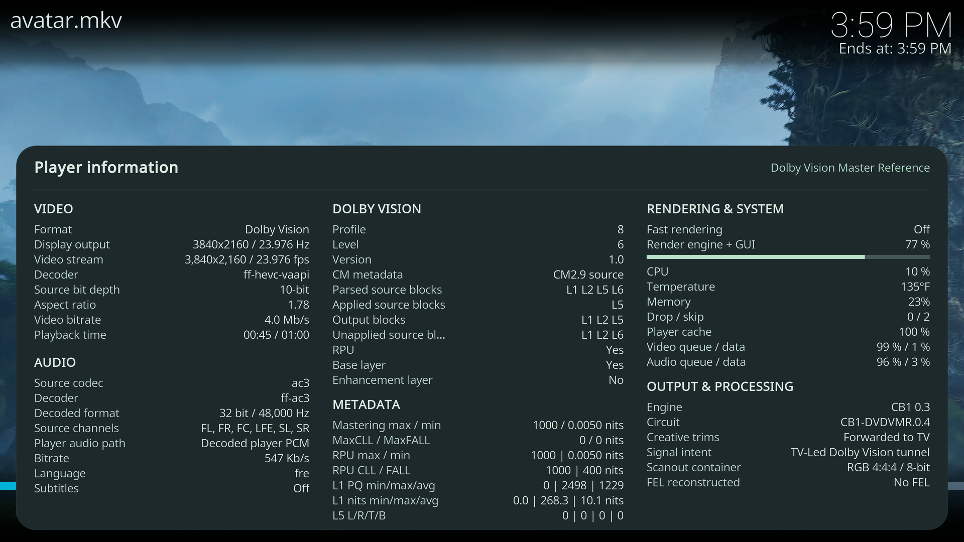 Beta4 Player information on Avatar in Master Reference with its audio track