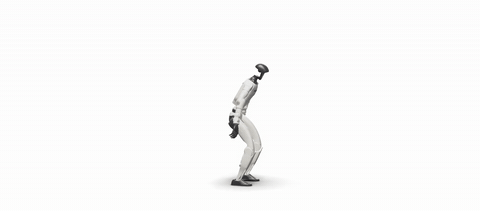 Official SuperMimic simulation: G1 flips, rolls, and dances