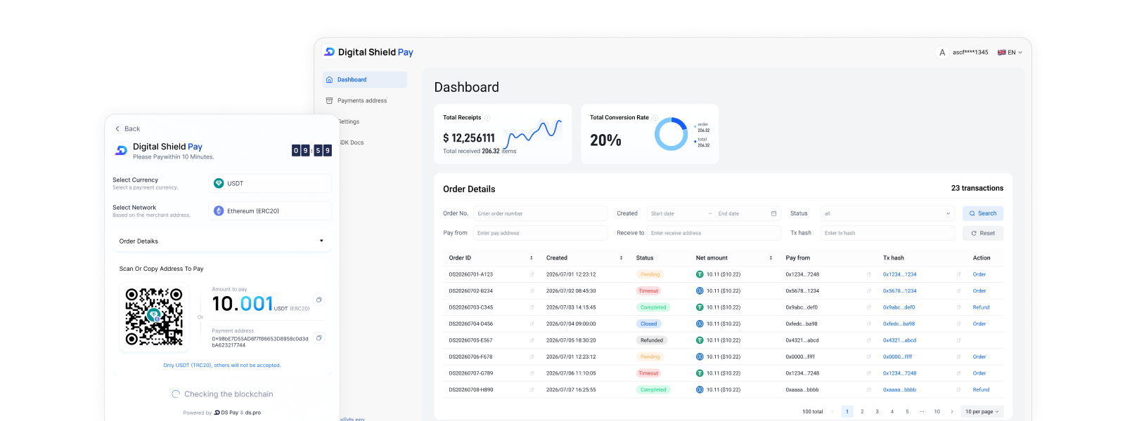 Digital Shield Pay — On-Chain Payments