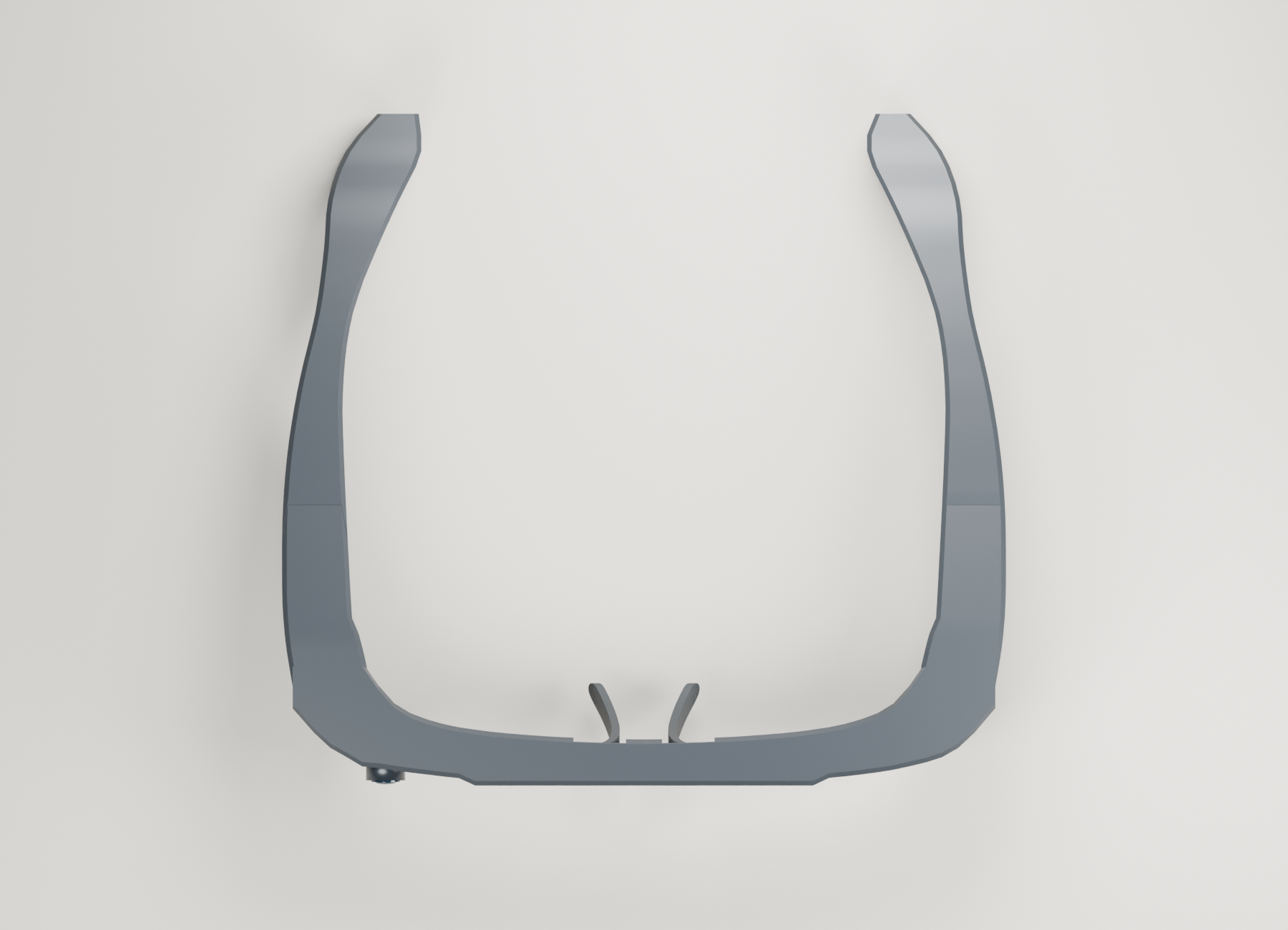 Top view of the U-shaped lensless housing