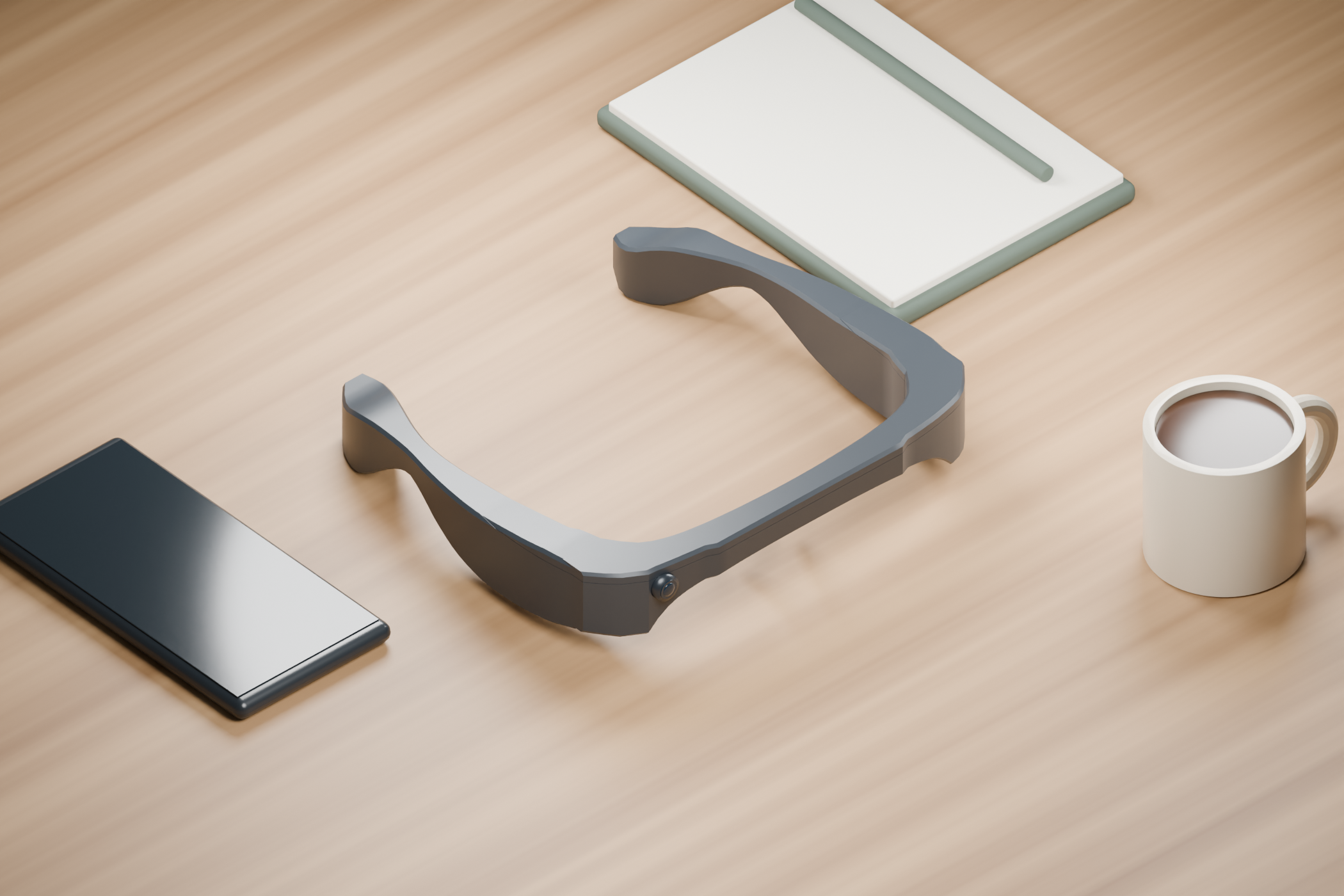 v0.4 on a staged everyday desk