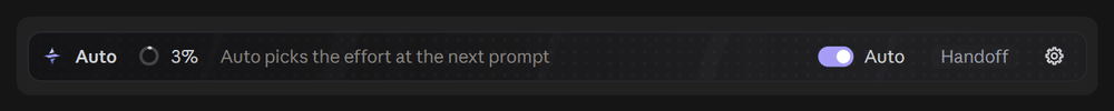 The bar: Deciding, then Low for a quick question, then High for a refactor
