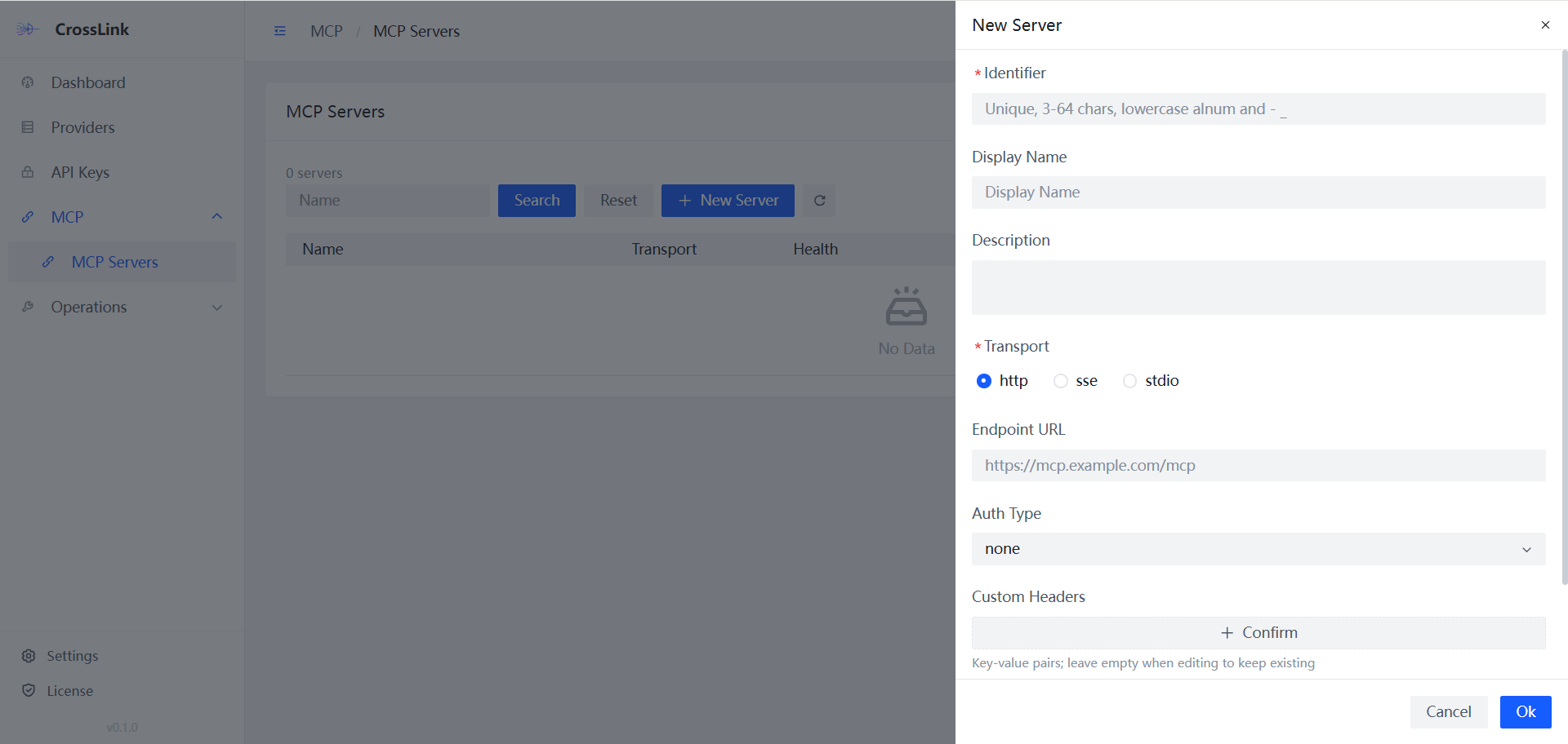 MCP server management