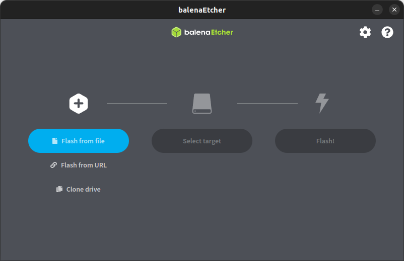 Balena Etcher: select image