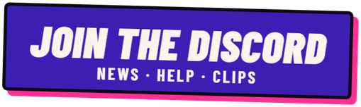 Join the Discord: news, help, clips