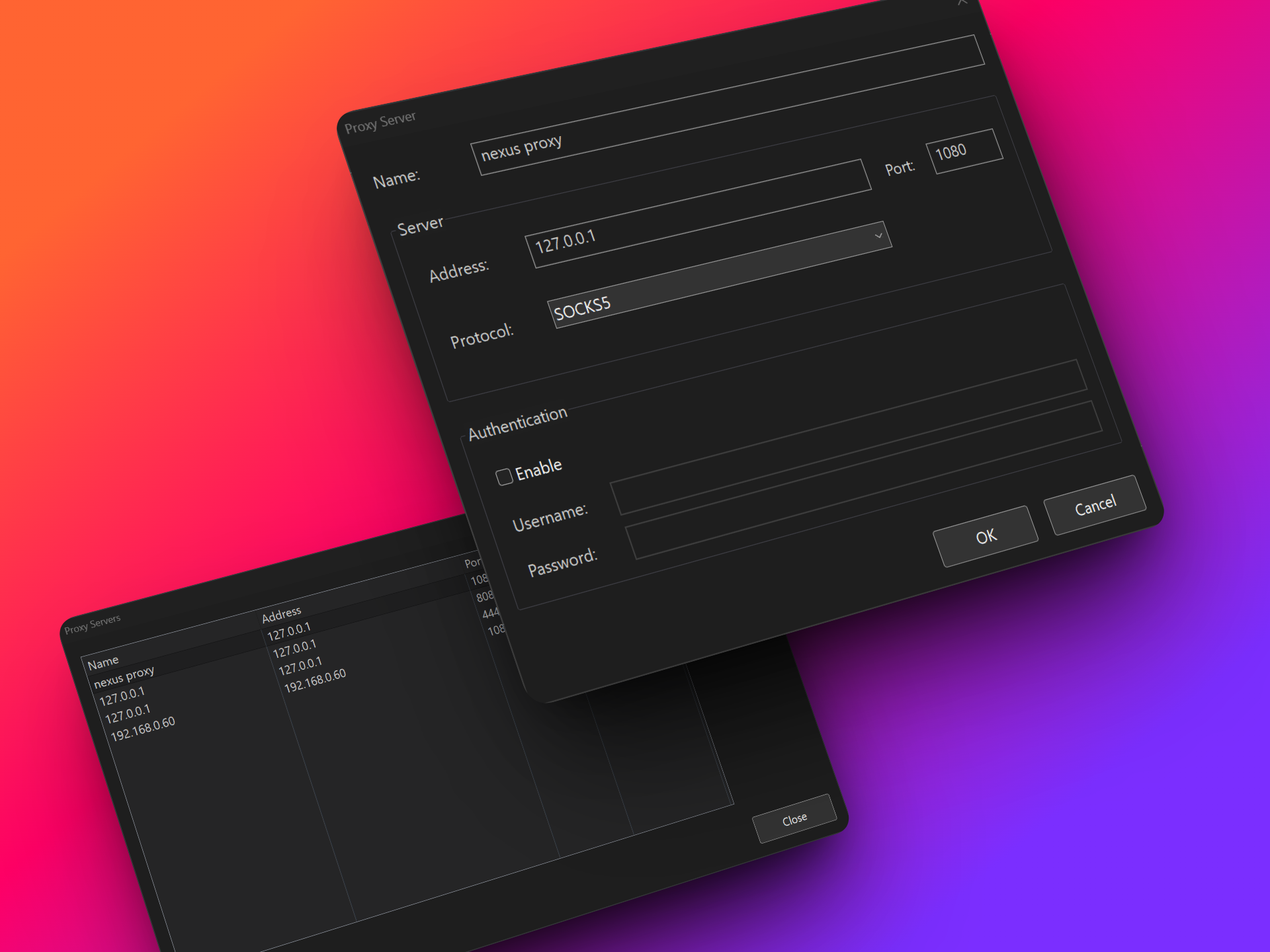 Proxy Settings