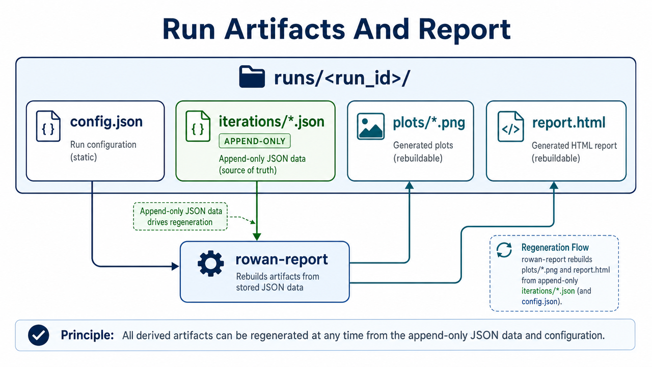 Run artifacts and report