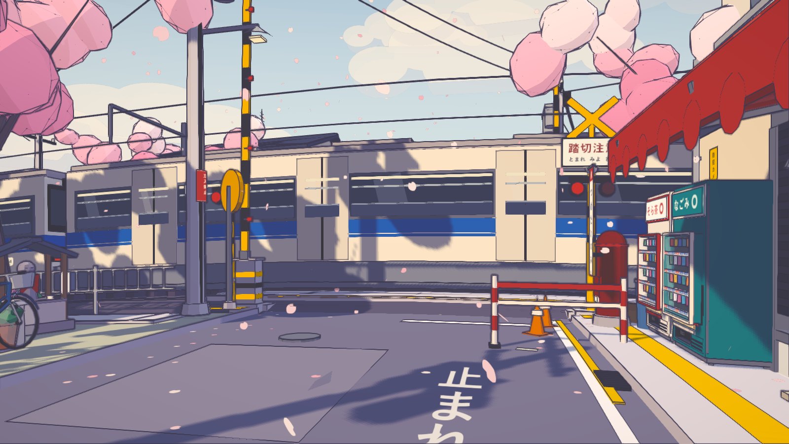 The level crossing, the opening frame