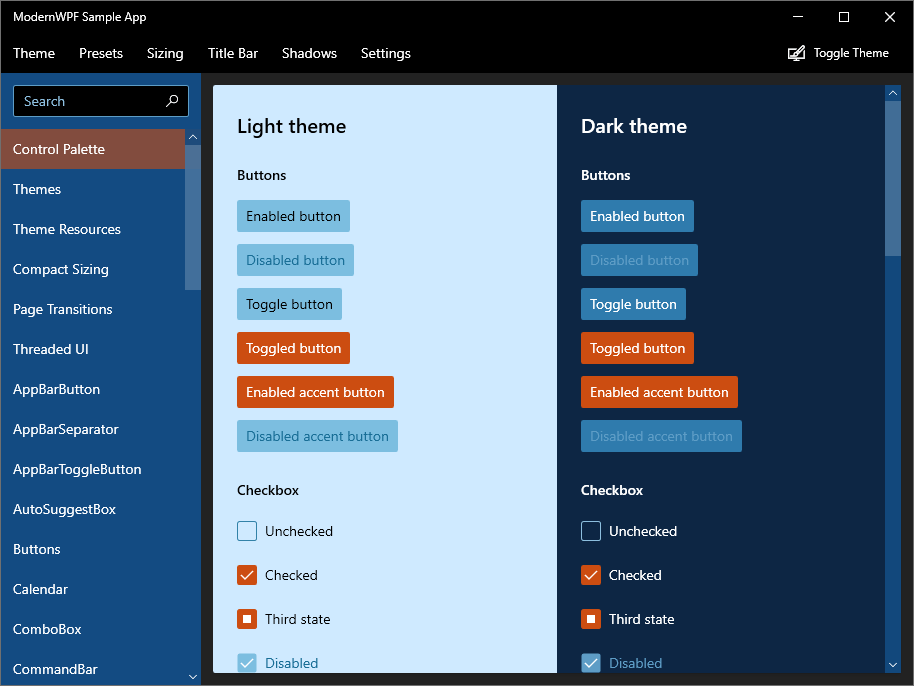 Easily customize colors Easily customize colors