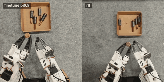 RLT real-robot rollout demo