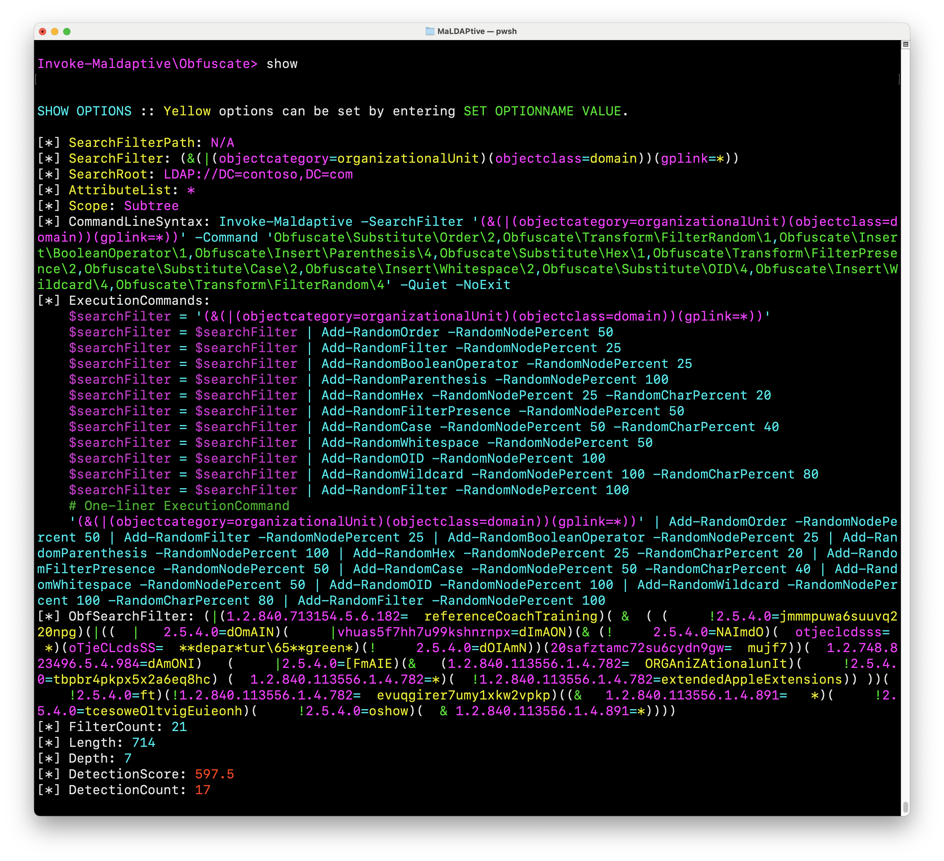 MaLDAPtive Screenshot Interactive Obfuscation MaLDAPtive