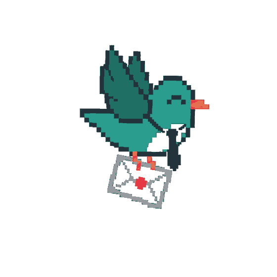 Pip, the courier bird
