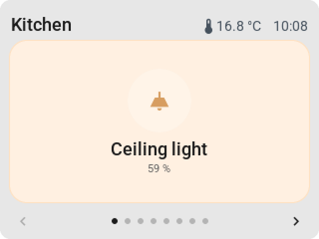 The same full-page light switch on the CYD