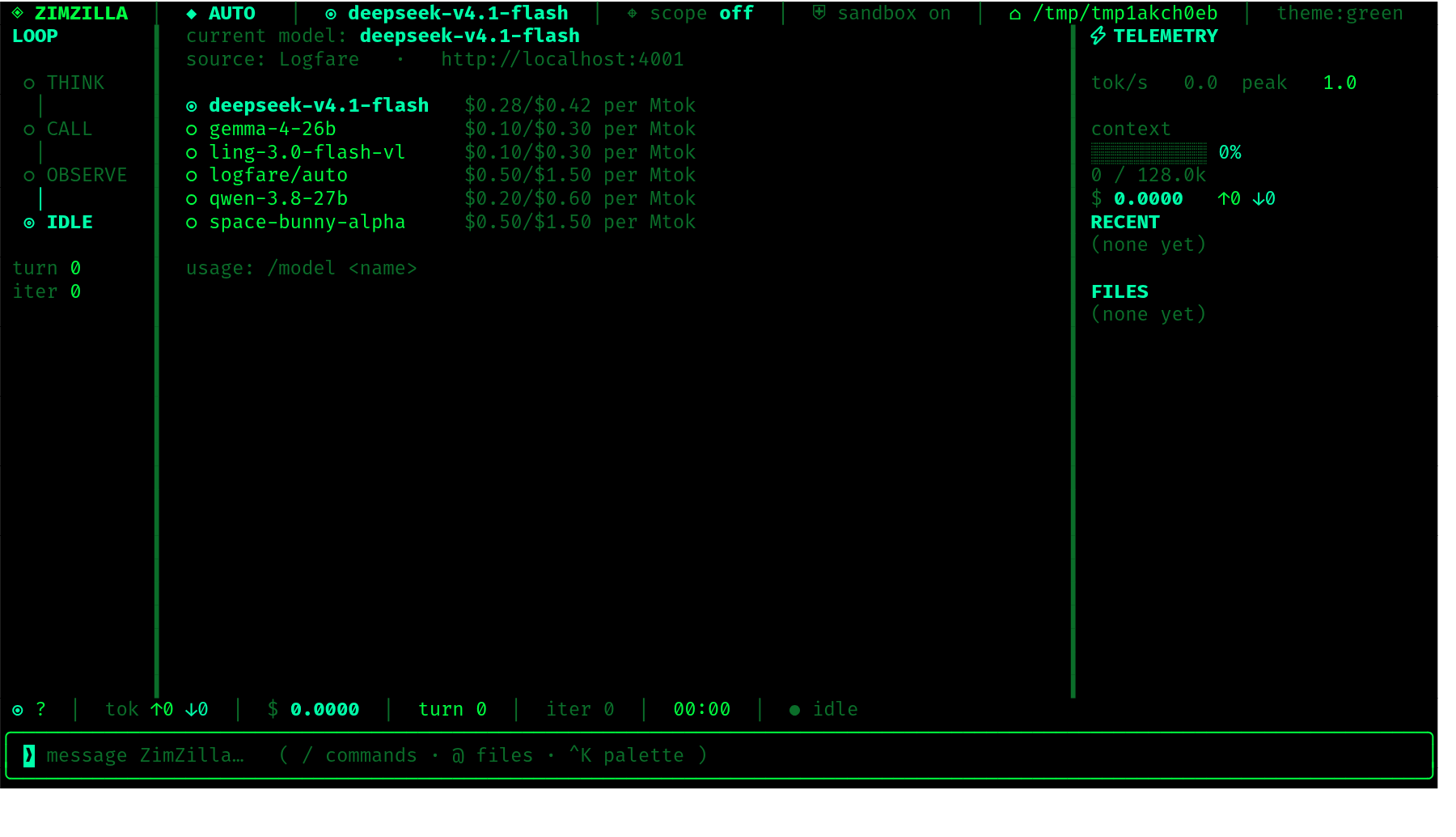 switching models at runtime