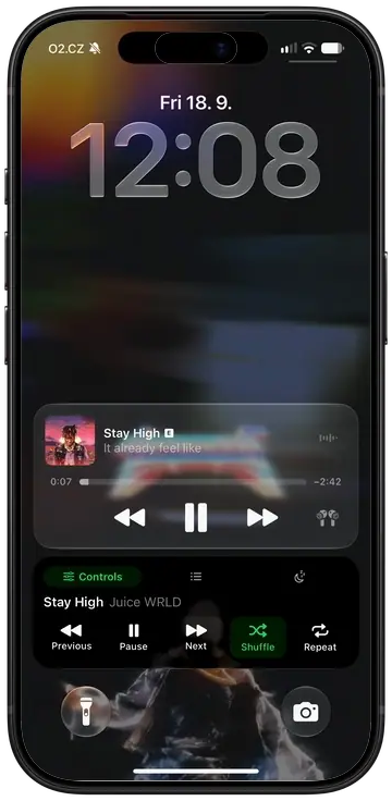 Live Activity on the lock screen