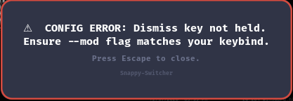 Dismiss-Key(Error)