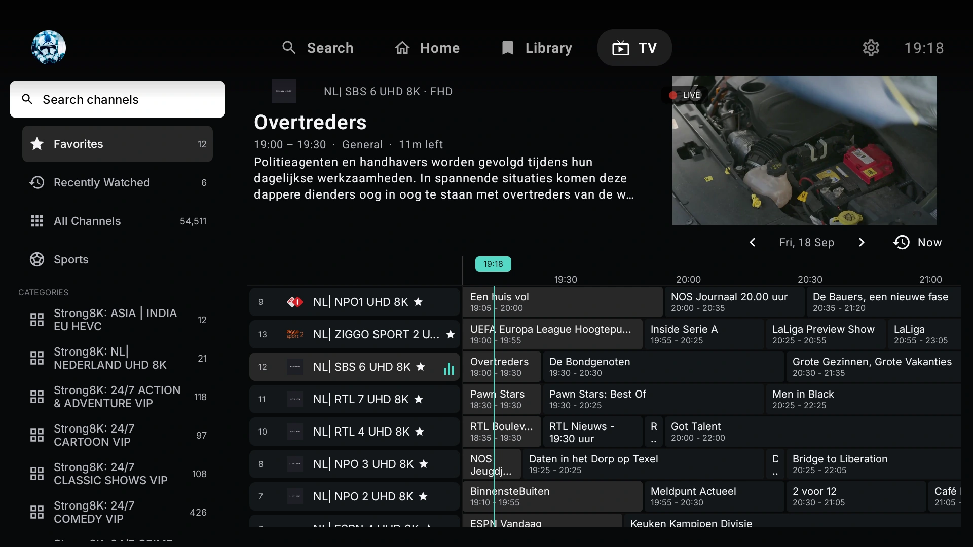 ARVIO 2.0 tv · Live TV
