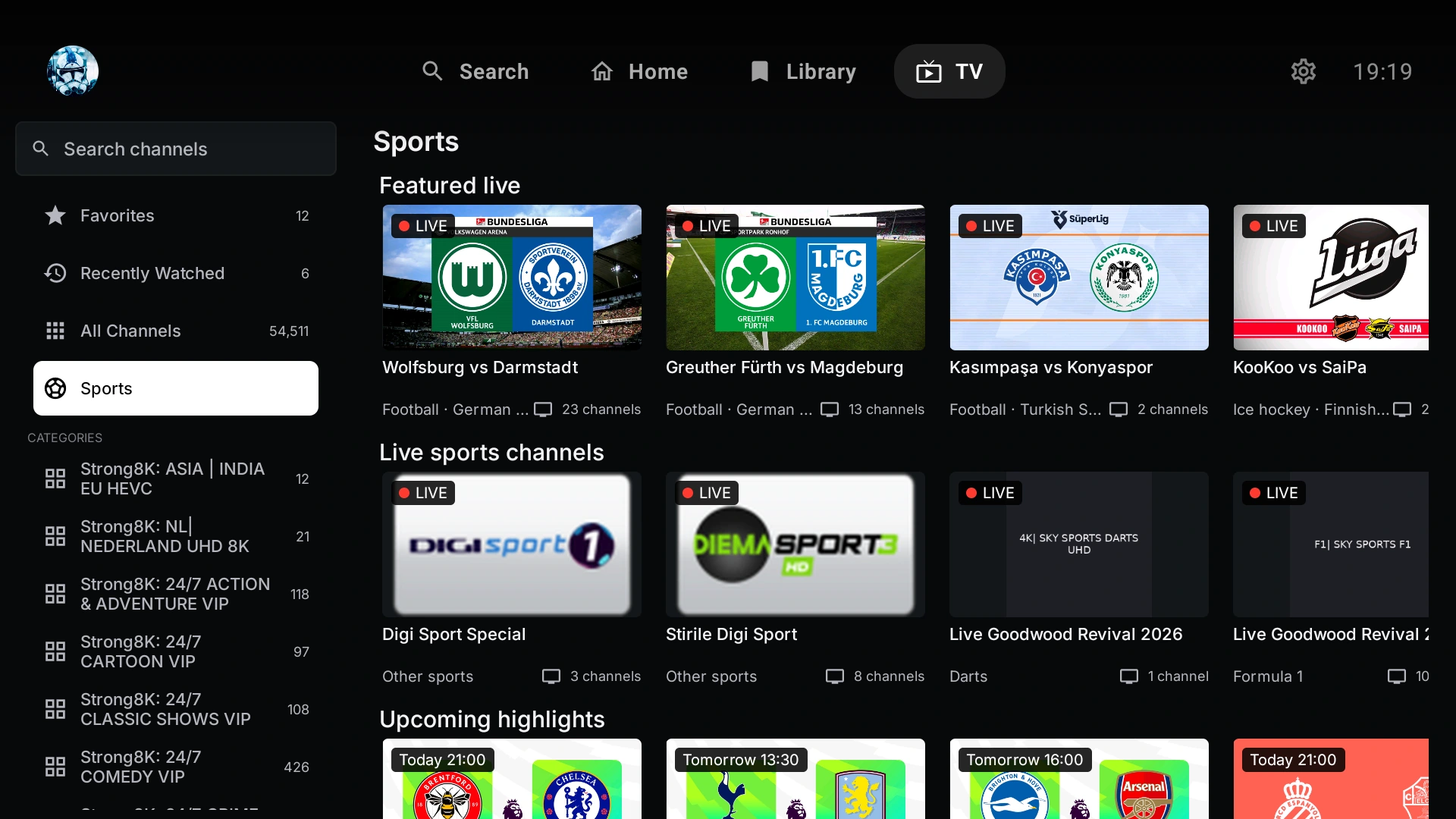 ARVIO 2.0 tv · Sports