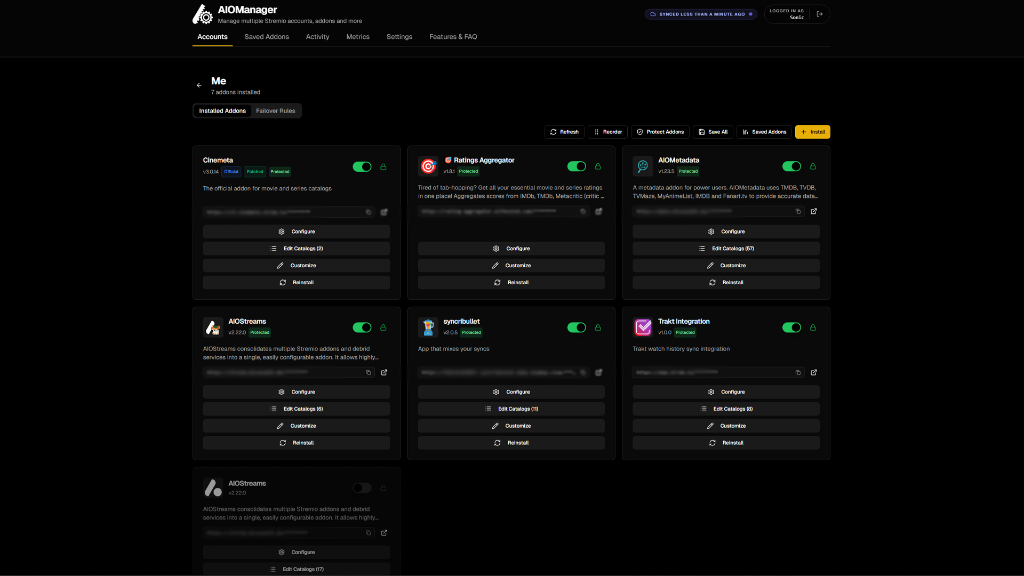 Addon Management