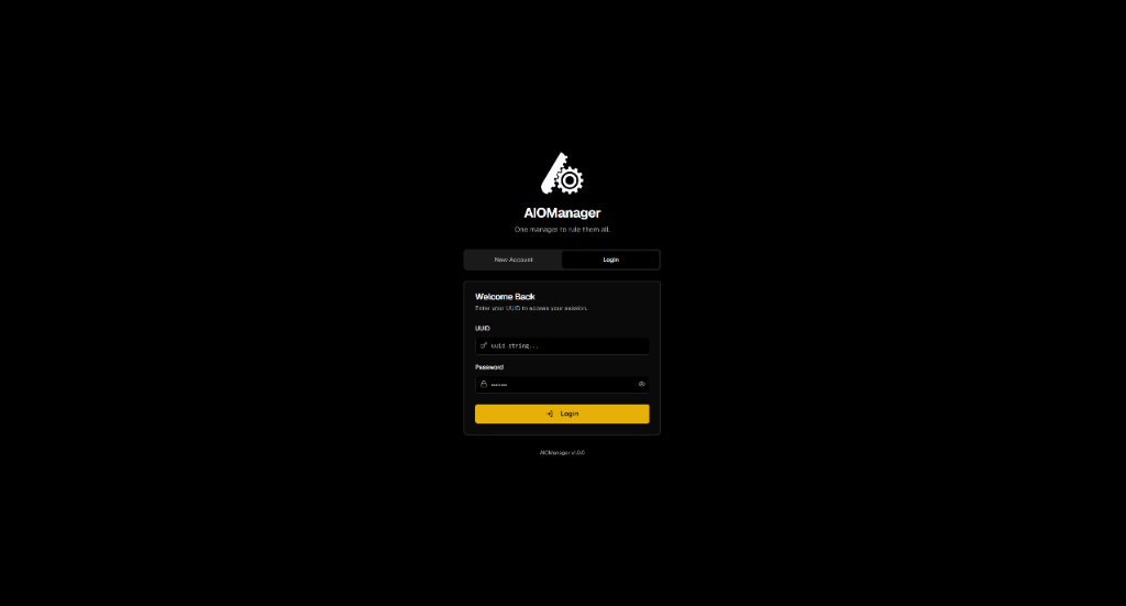 Login Screen