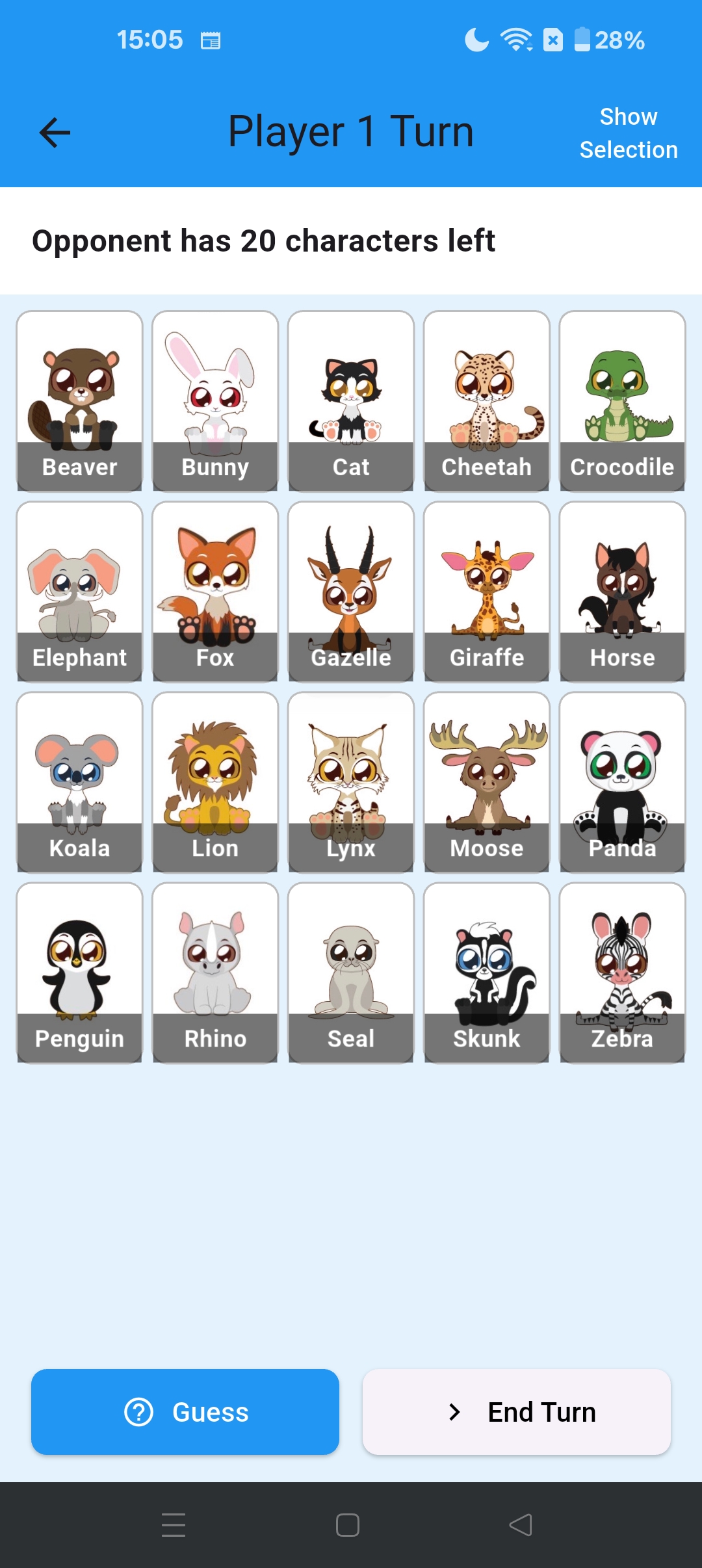 Game screen