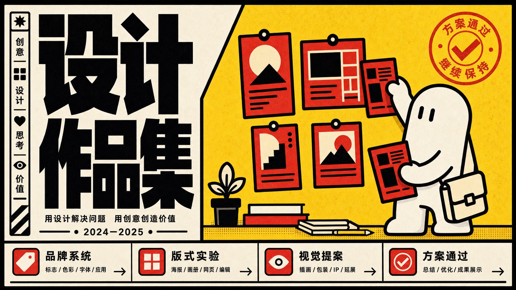 Bold Block Mascot Poster Style preview