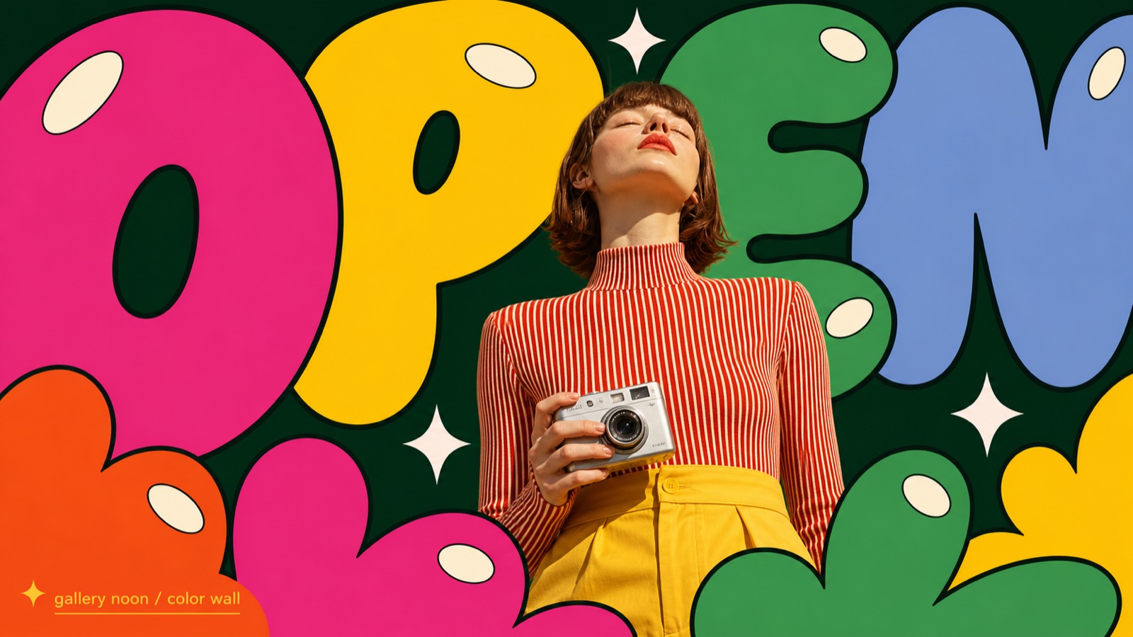 Pop Bubble Letter Photo Poster Style preview