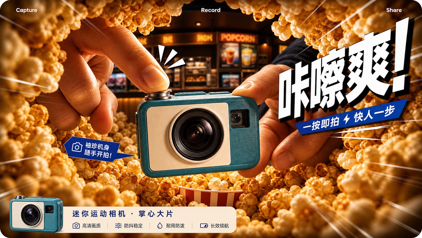 Warm Fisheye Product Impact Ad Style preview