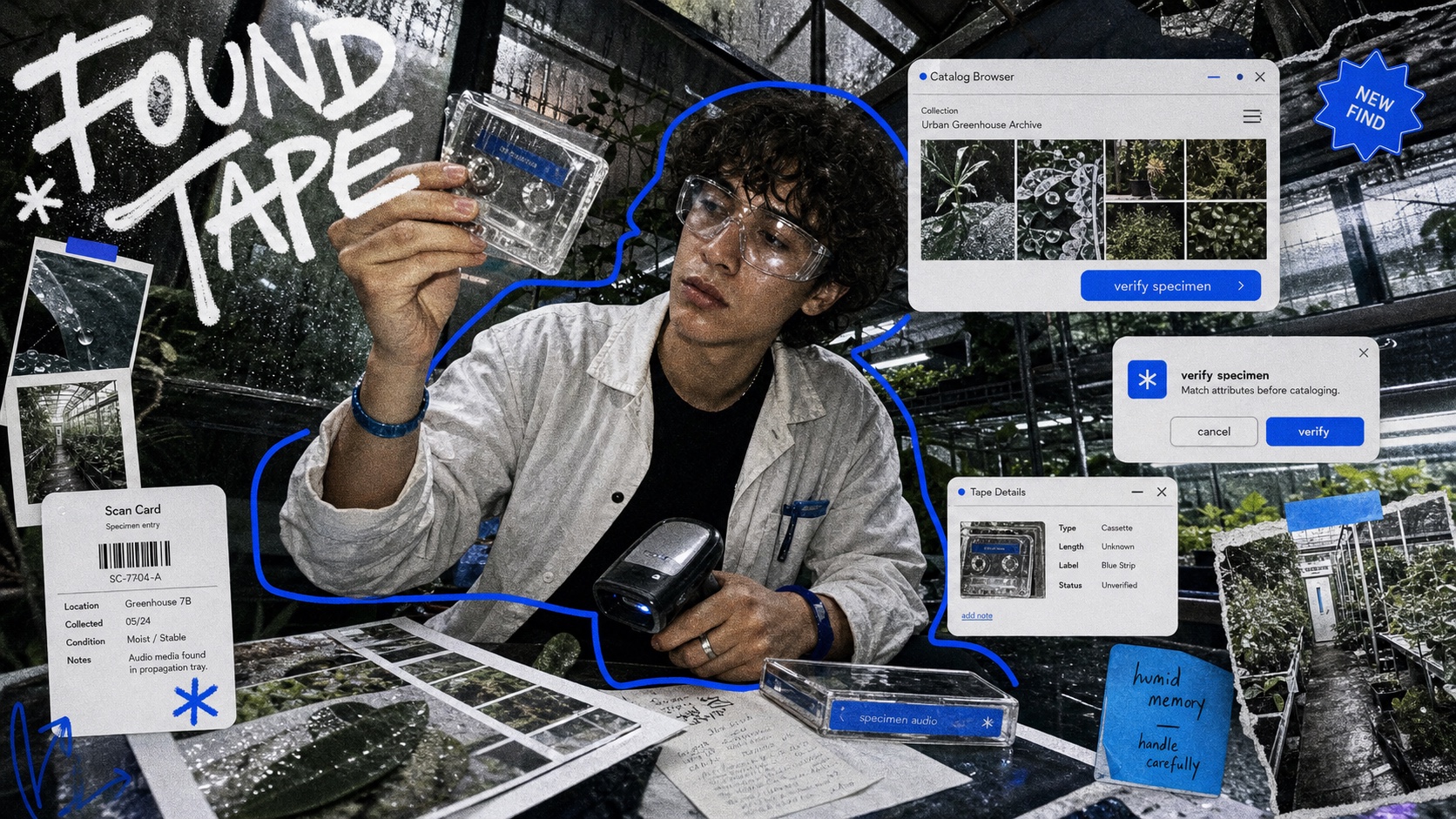Y2K Mirror UI Scribble Collage Style preview