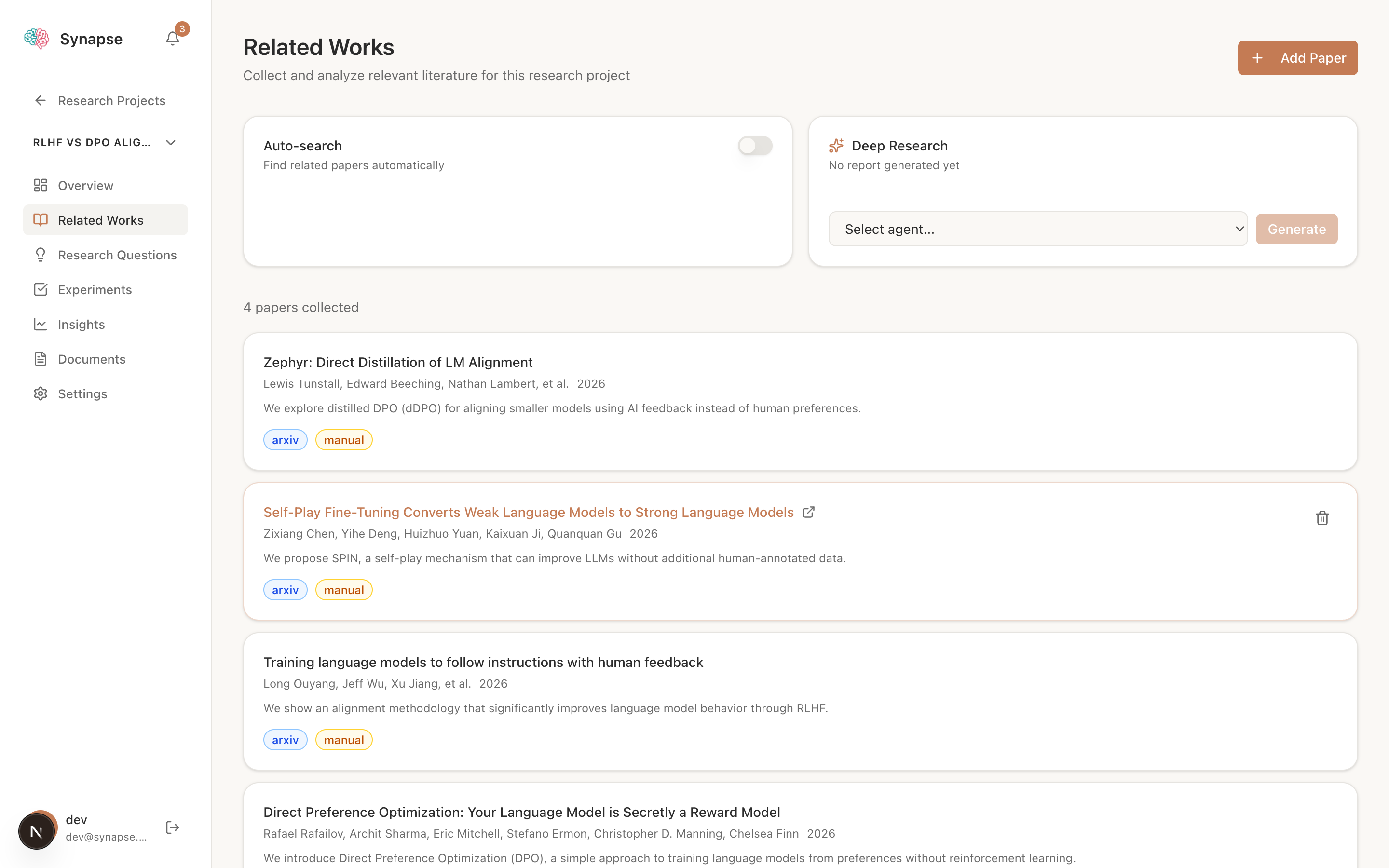 Synapse related works page