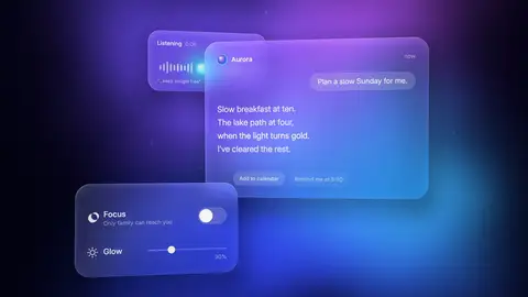 Aurora & Glassmorphism: Aurora — Think in Light