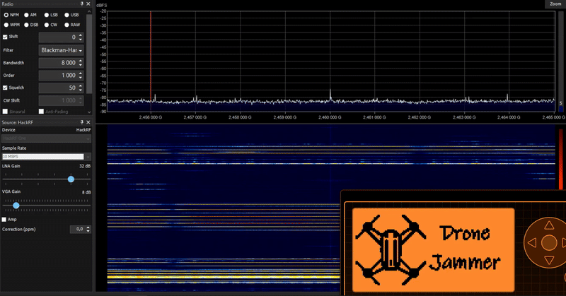 Drone Jam Spectrum
