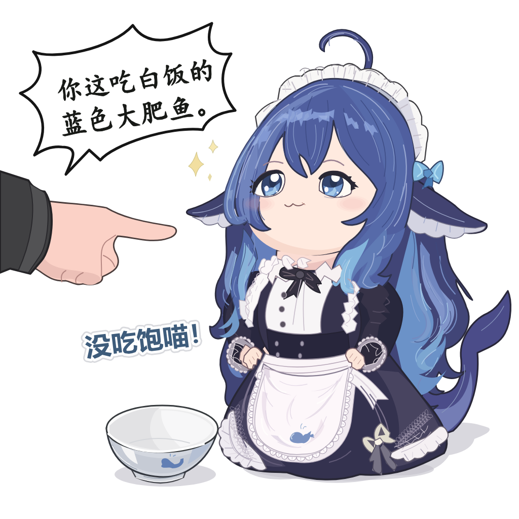 GPT-6.1-Sol 在草图画板绘制的鲸鱼娘