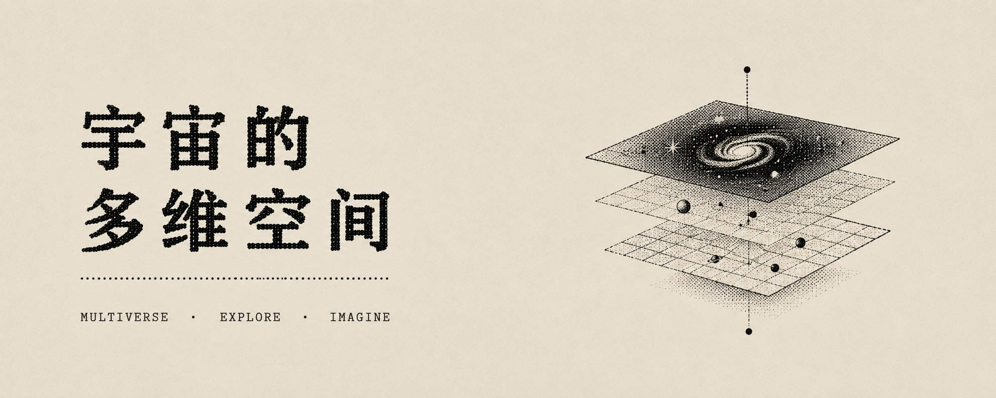 复古油墨点阵隐喻