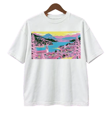 White alpine-print concept