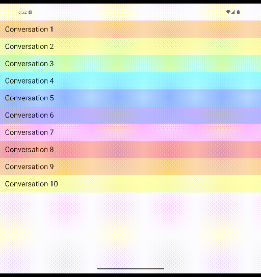 Custom layout example