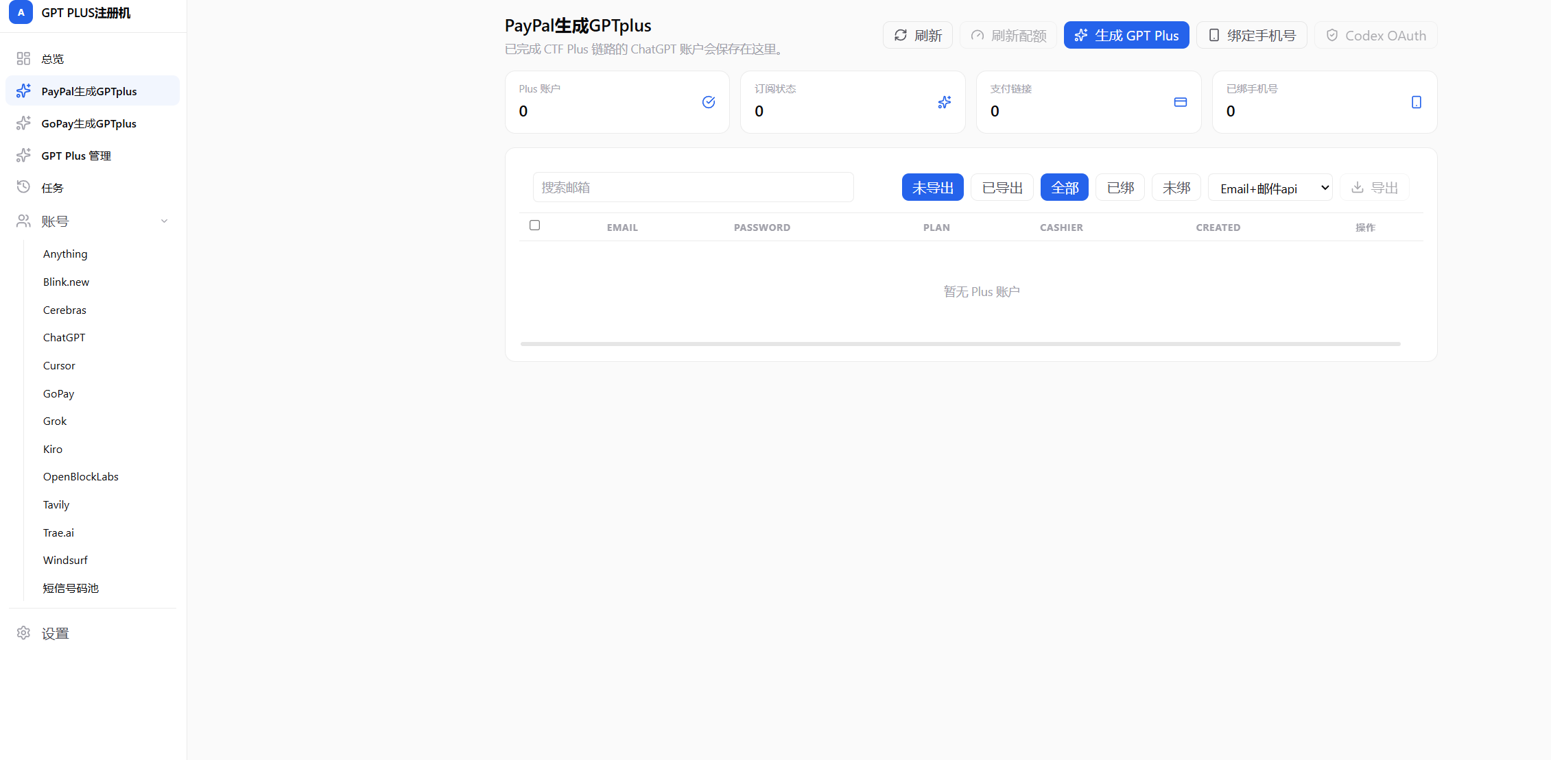 PayPal注册gptplus