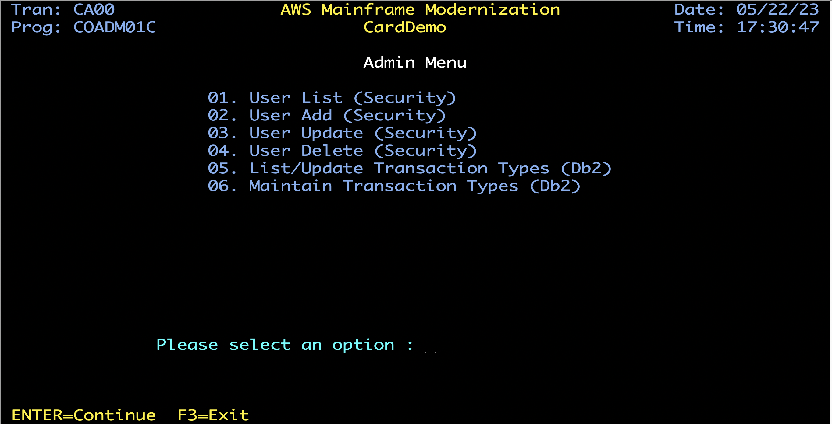Admin Menu Admin Menu