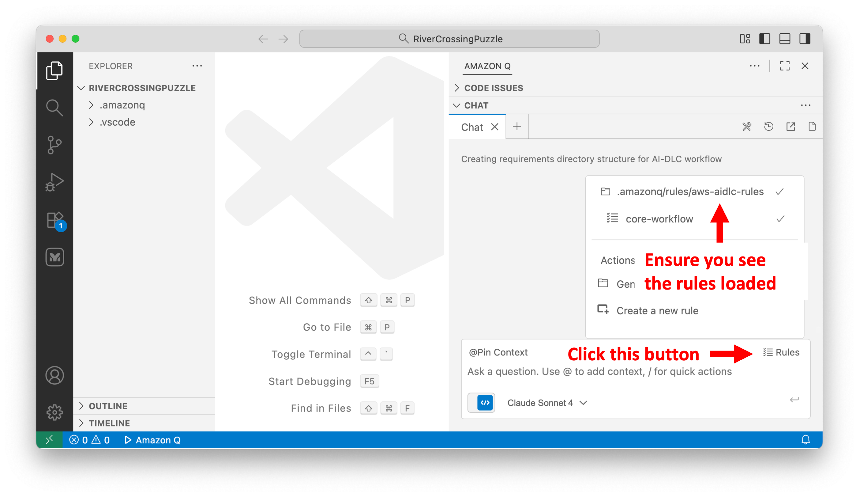 AI-DLC Rules in Q Developer IDE plugin