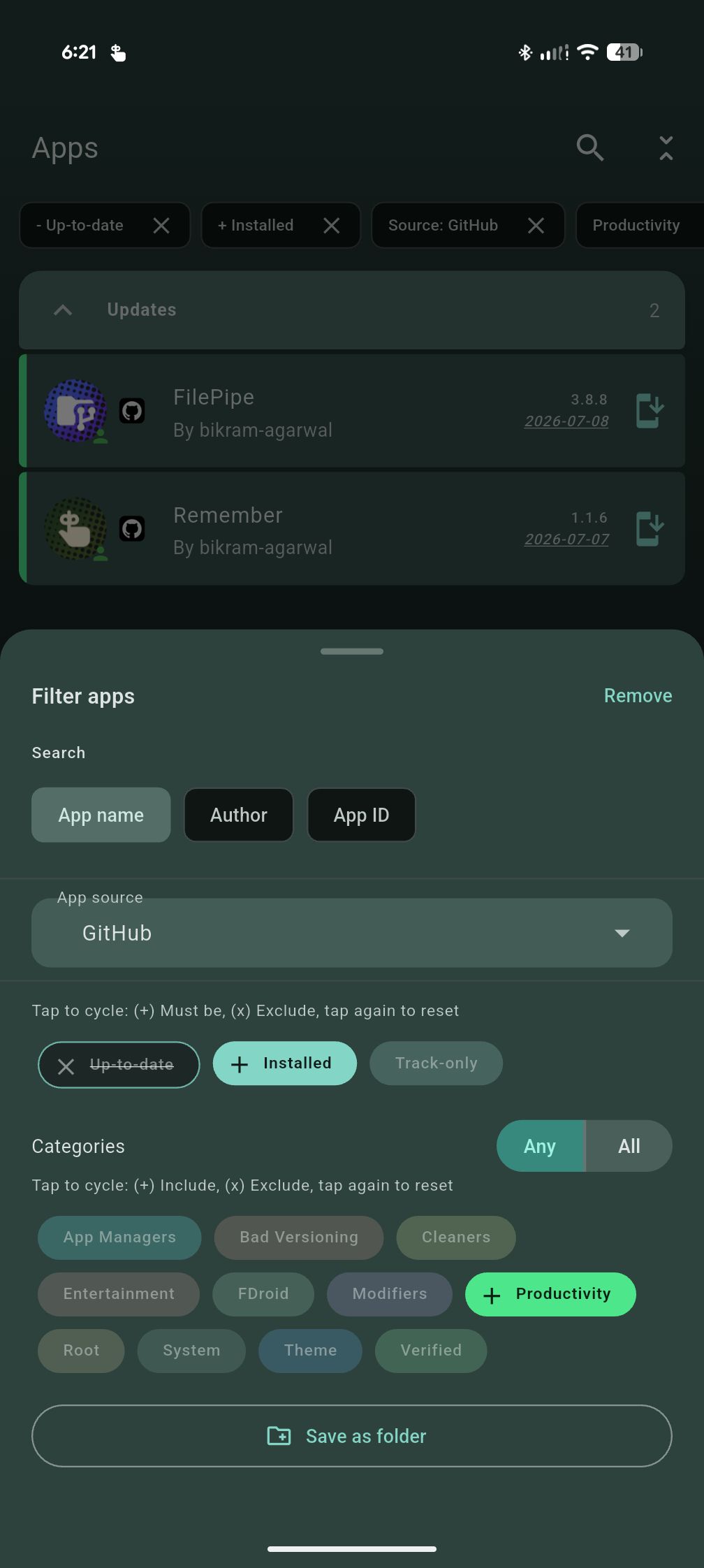 Live Filters