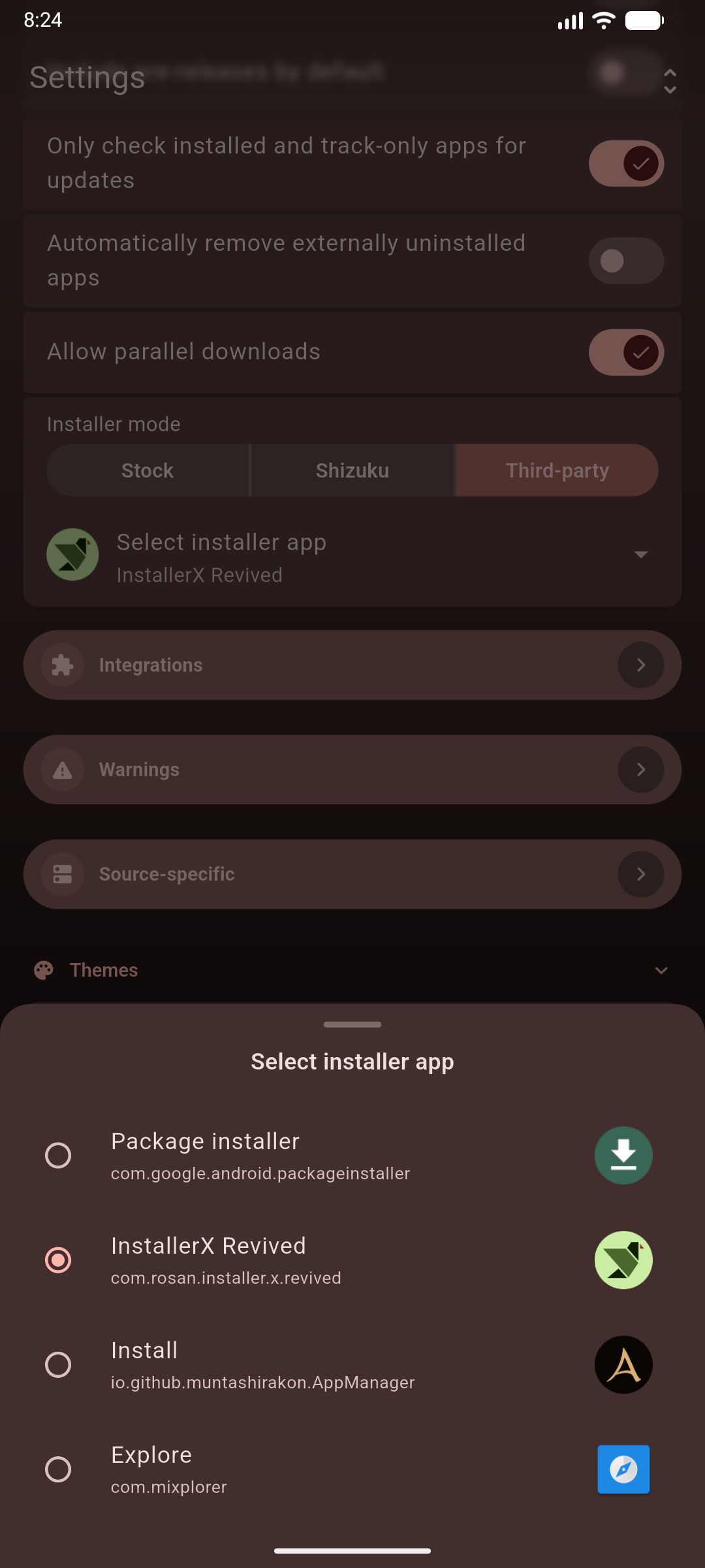 Choose your own installer