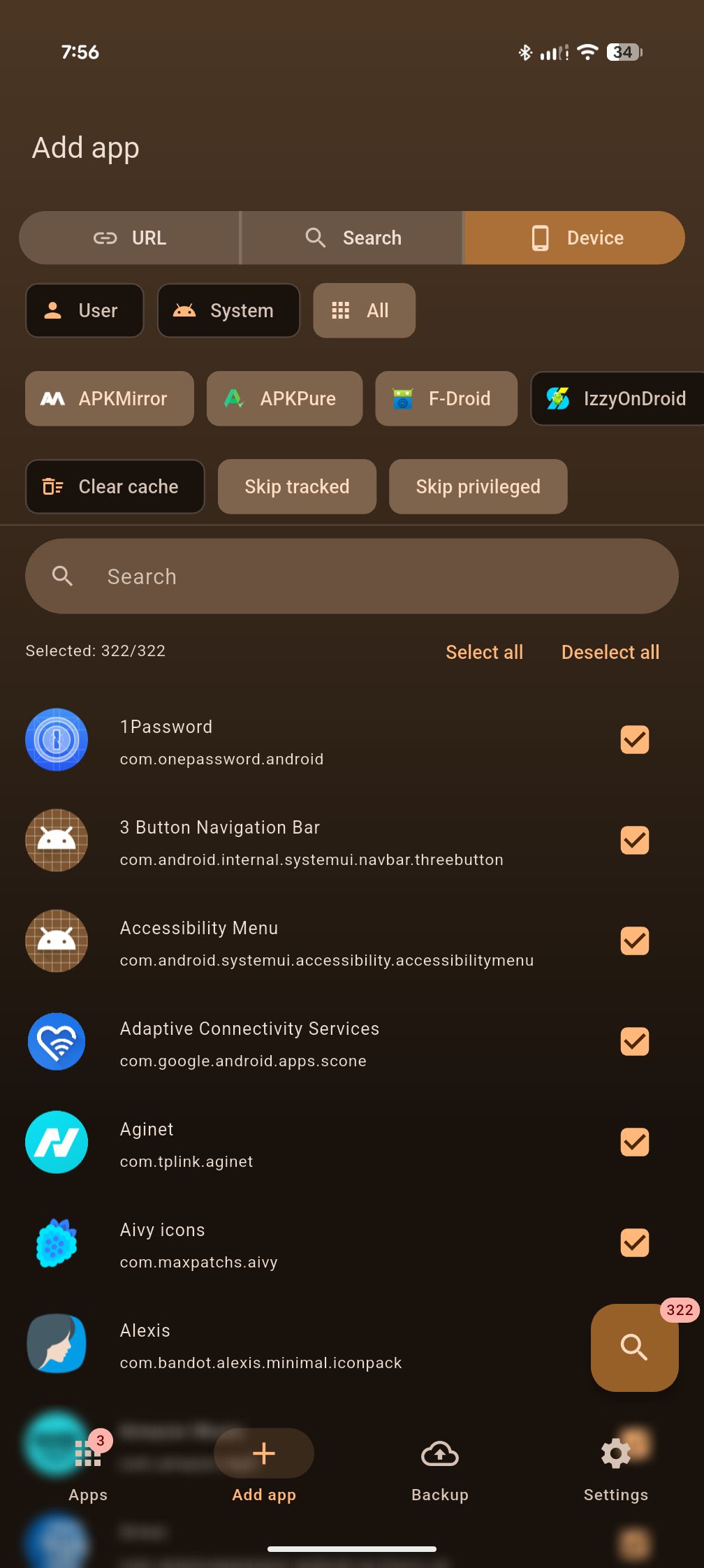 Bulk Import from Device