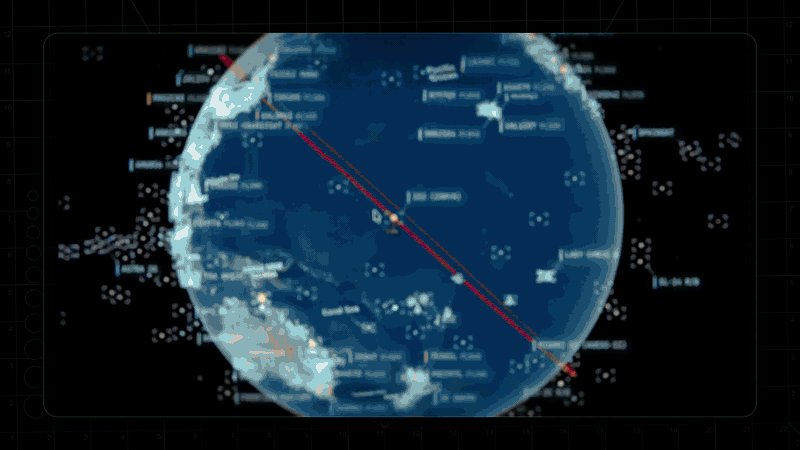 Orbital HUD, a tracked live globe, FLIR terrain — then OPEN SOURCED