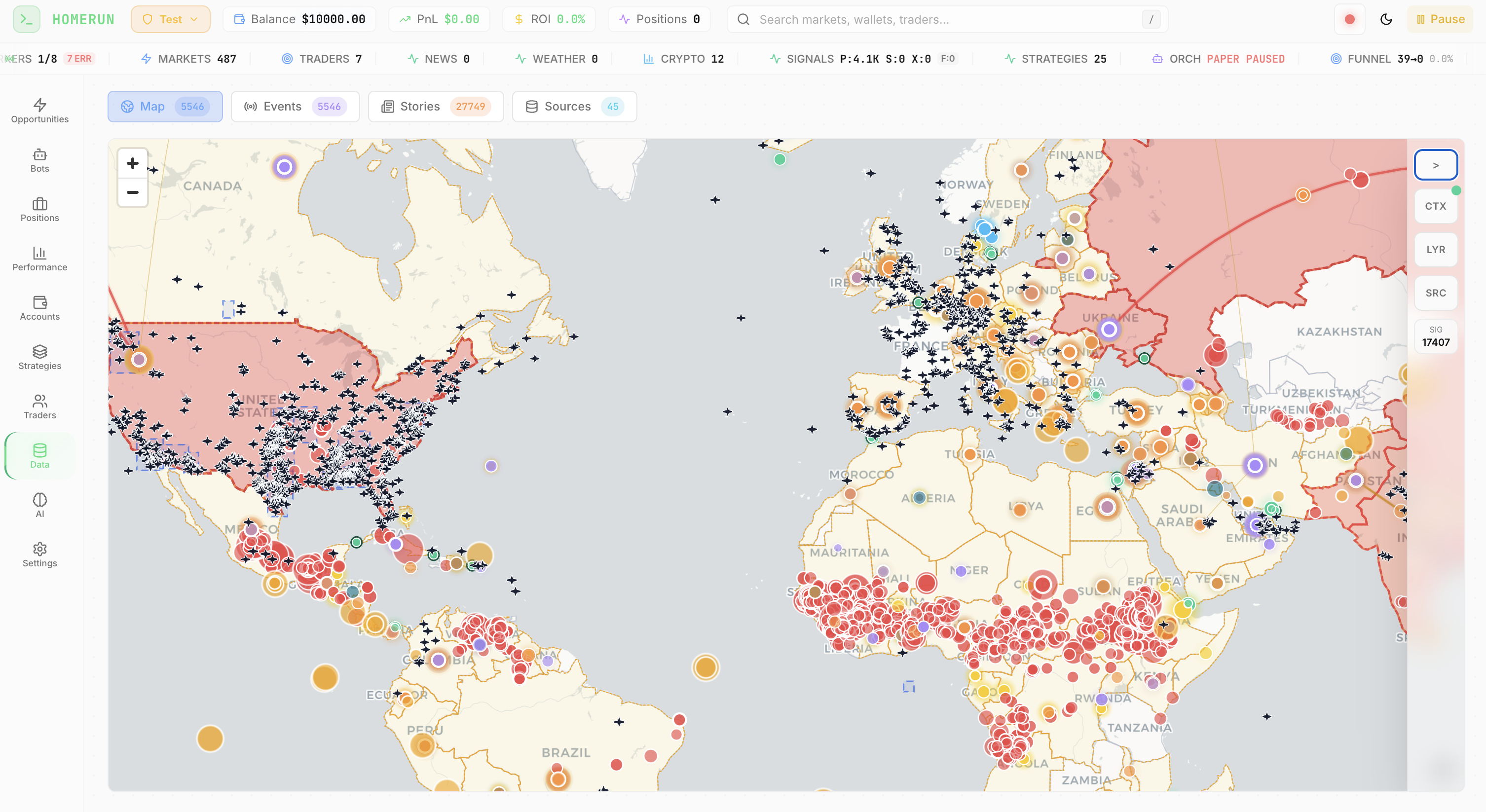 Global Event Map — Data Sources