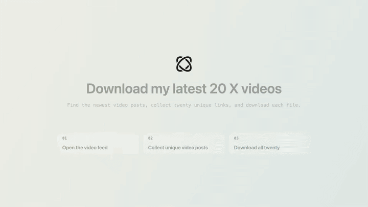 Download my latest 20 X videos